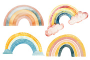 Watercolor Boho Unicorn & Rainbow, an Animal Illustration by Whimsy Brush Studio (Thumbnail 6 of 9)
