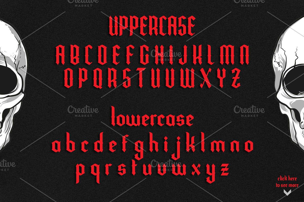 Rampage Font preview 2