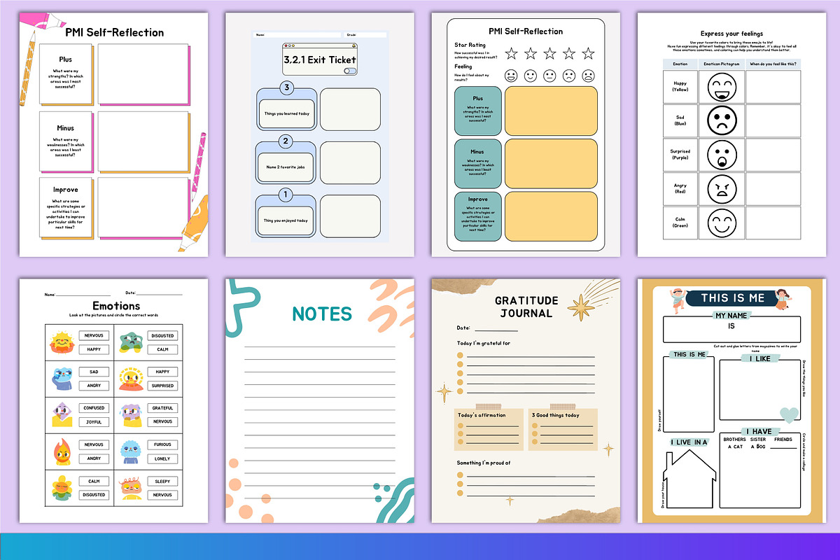 GRATITUDE JOURNAL FOR KIDS Interior, a Presentation Template by Designmela01 (Photo 2 of 5)