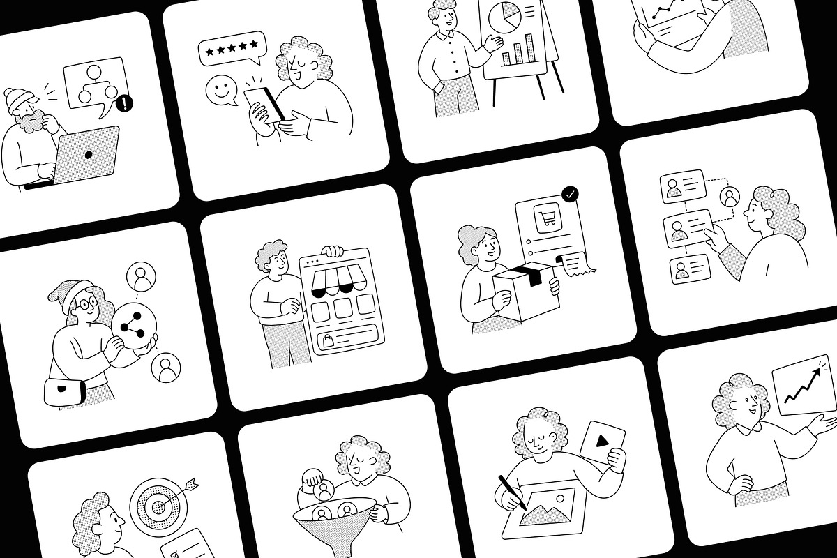 75 Marketing Illustrations, a Finance Illustration by Prosymbols (Photo 8 of 12)