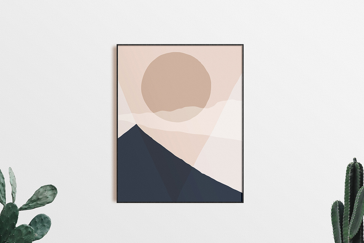 3 Abstract landscape prints., a Decorative Illustration by ElenKoss (Photo 5 of 7)