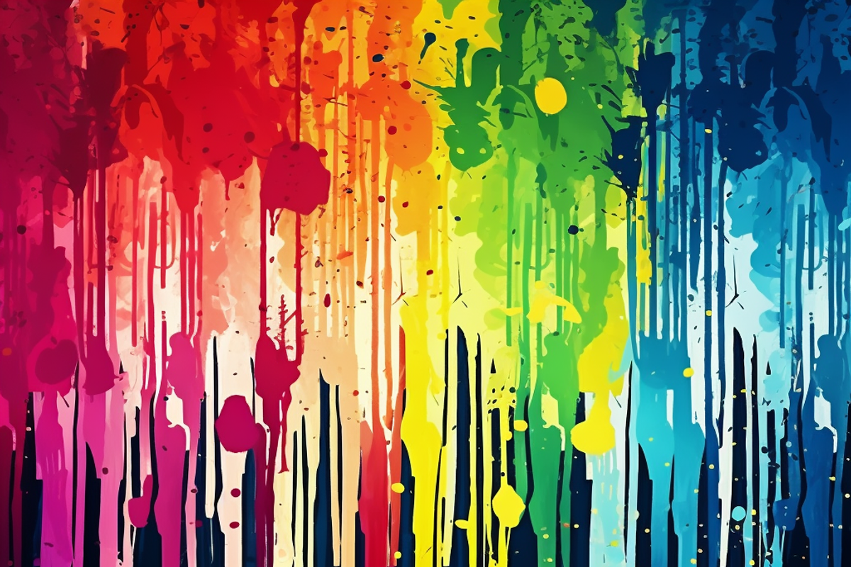 Rainbow Grunge Pattern, a Pattern Graphic by Printable Treasure (Photo 10 of 10)