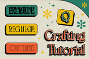 Advine 3D, a Serif Font by Craft Supply Co. (Thumbnail 2 of 8)