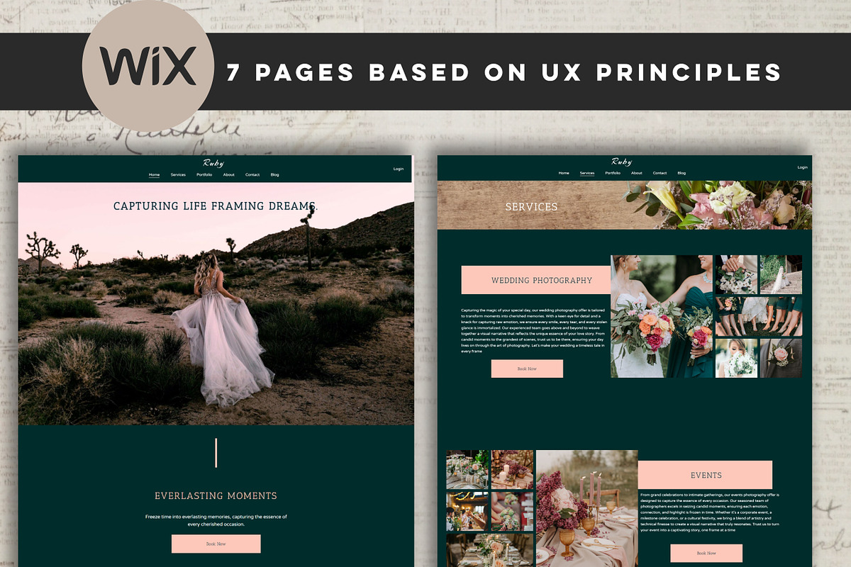 Wix Photography Website Template, a Wix Template by Design House (Photo 4 of 10)