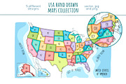 US maps collection, an Education Illustration by Illustrationsforteachers (Thumbnail 2 of 7)