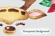 Christmas Hats Clipart, Watercolor, an Animal Illustration by PassionPNGcreation (Thumbnail 3 of 4)