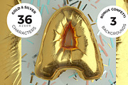 Foil Balloon Pack 1, a Decorative Illustration by LT-STUDIO (Thumbnail 1 of 6)