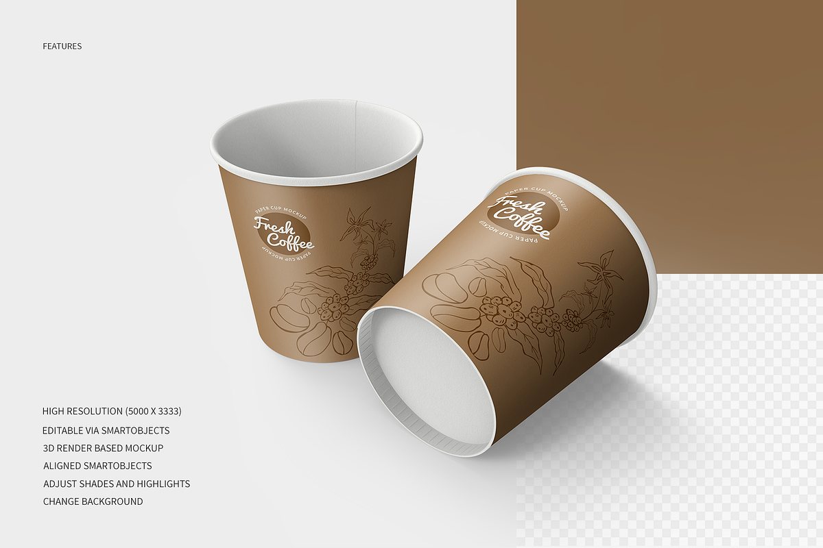 Paper Cup Packaging Mockups, a Packaging Mockup by shaikerintu (Photo 5 of 15)