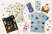 Cute kids set with animals, an Animal Illustration by martynmarin (Thumbnail 4 of 6)