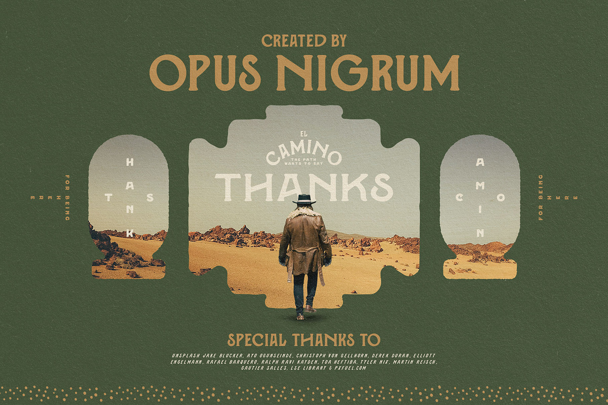 El Camino Font Collection + Extras, a Font by Opus Nigrum (Photo 20 of 20)