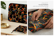 Jungle & Wildlife Abstract Folk Art, a Wallpaper Graphic by Luiz da Rolt Grathwohl (Thumbnail 6 of 10)