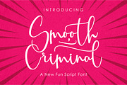 Smooth criminal, a Script Font by Gatype (Thumbnail 1 of 10)
