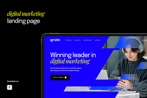 Digital Marketing Figma Landing Page