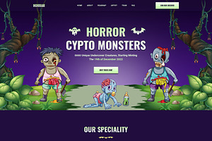 NFT Landing Page HTML Template