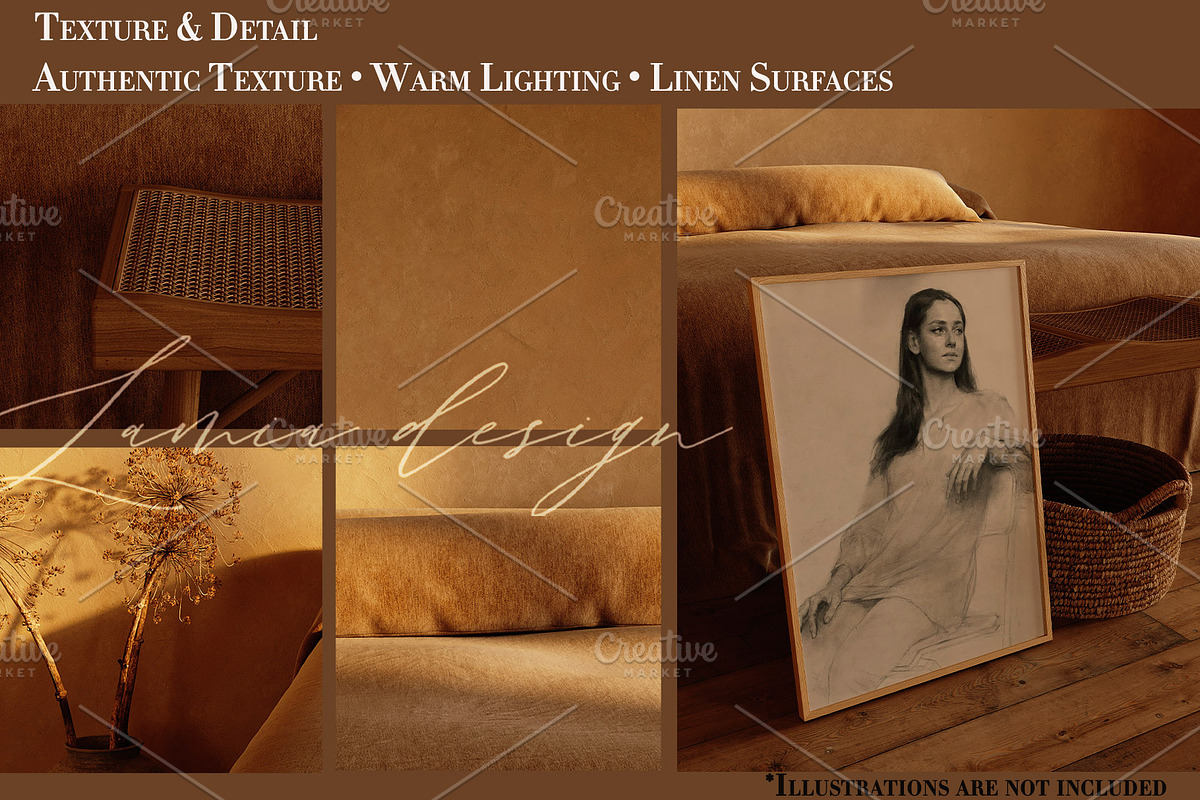 Sunlight Bedroom Art Frame Mockup, a Household Mockup by LAMIA DESIGN (Photo 5 of 18)