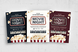 Movie Night Flyer Template