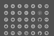 Social icons, a Social Media Template by Amazing Custom Icons (Thumbnail 3 of 4)
