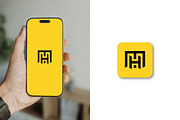 Modern Geometric MH Letter Mark Logo, a Branding & Logo Template by arhabib (Thumbnail 2 of 12)
