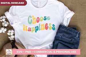 Choose Happiness SVG Cut Files