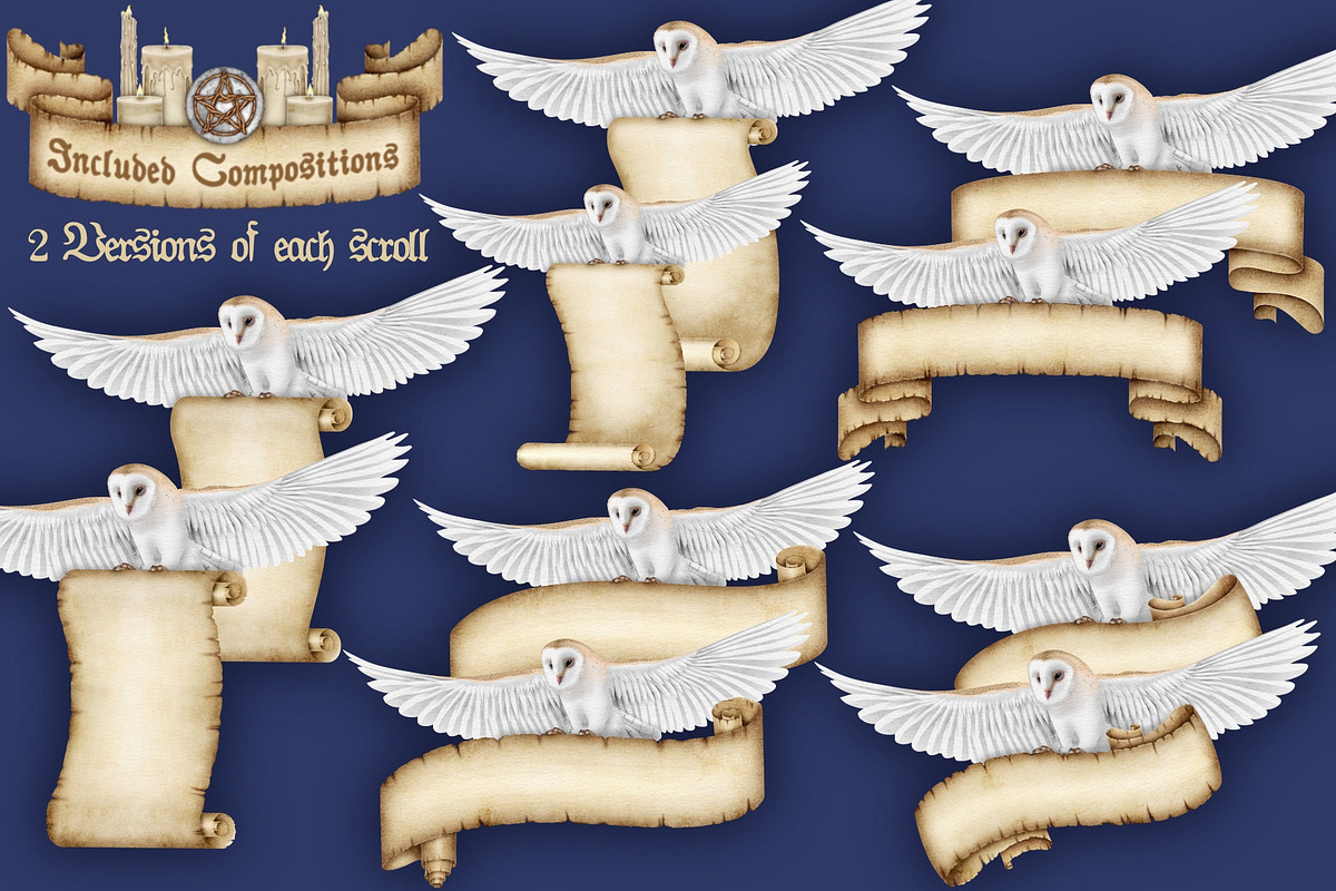 Crystal Magic clip art set., a Seasonal Illustration by Happy Sloth Graphics (Photo 4 of 17)