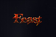 Inferno Melt Text Effect (PSD), a Layer Style Add-On by Posterfello (Thumbnail 1 of 3)
