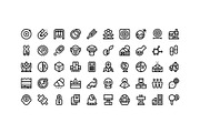 50 Sciences Icons, an Outline Icon by Side Project (Thumbnail 2 of 8)