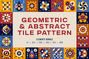 Geometric & Abstract Tile Pattern, a Pattern Graphic by ArinStudio (Thumbnail 1 of 8)