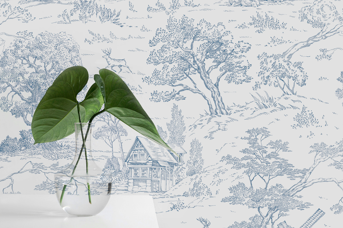 Toile de Jouy Graphic Vector Pattern, a Pattern Graphic by Ekaproeka (Photo 8 of 9)