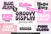 MEGA GROOVY RETRO FONT BUNDLE, a Font by Blush Font Co. (Thumbnail 3 of 5)