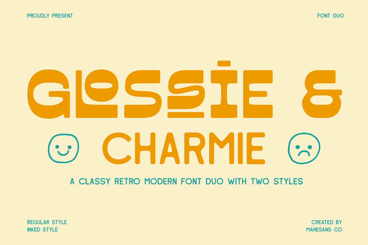Glossie & Charmie | Font Duo, a Sans Serif Font by Mahesans Co (Photo 1 of 11)