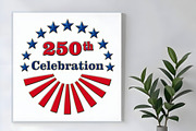 250th Celebration USA Ray and Stars, a Seasonal Illustration by Sharon Schwalbe (Thumbnail 3 of 5)