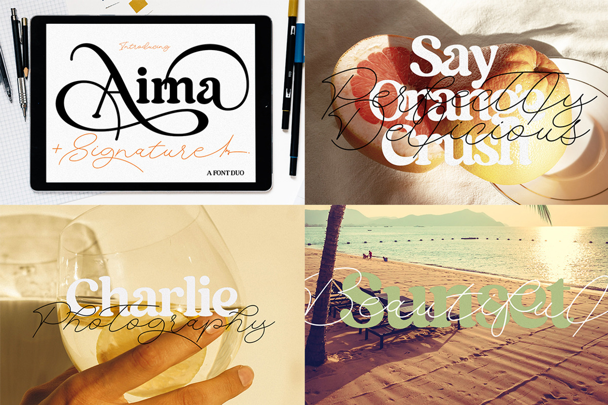 Handwritten fonts collection preview 6