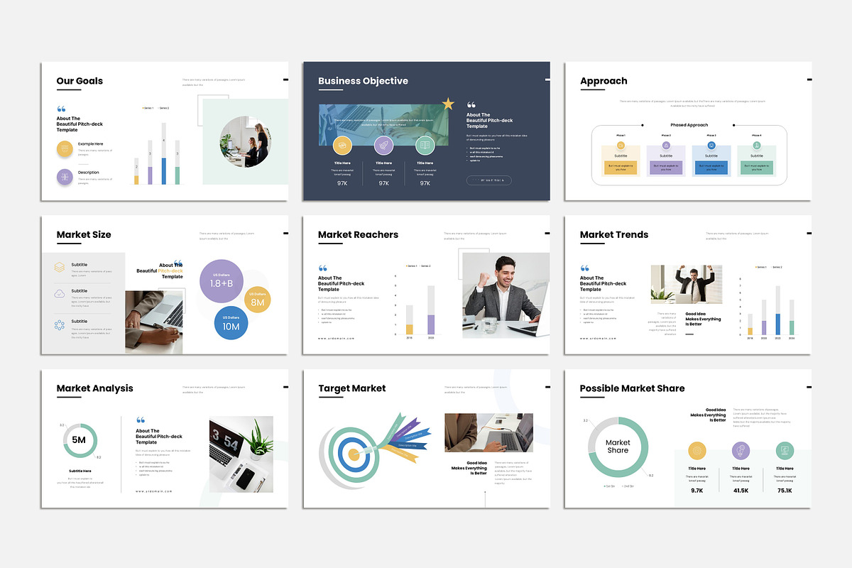 Business Pitch Deck Template, a Presentation Template by Studio Artisan (Photo 8 of 12)
