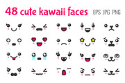 48 cute kawaii faces, a Person Illustration by Primula`s shop (Thumbnail 1 of 3)