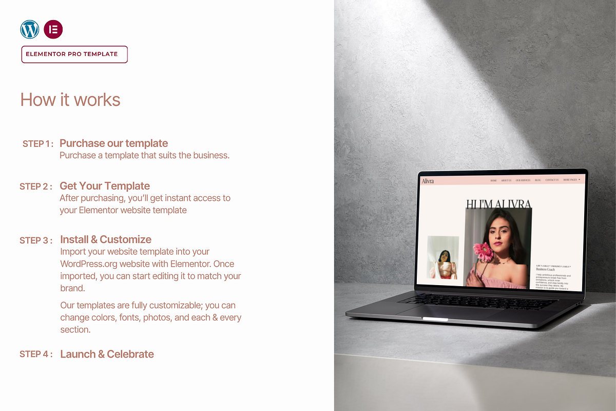 Coach & Wellness WordPress Template, a WordPress Template by Web Template Market (Photo 5 of 9)