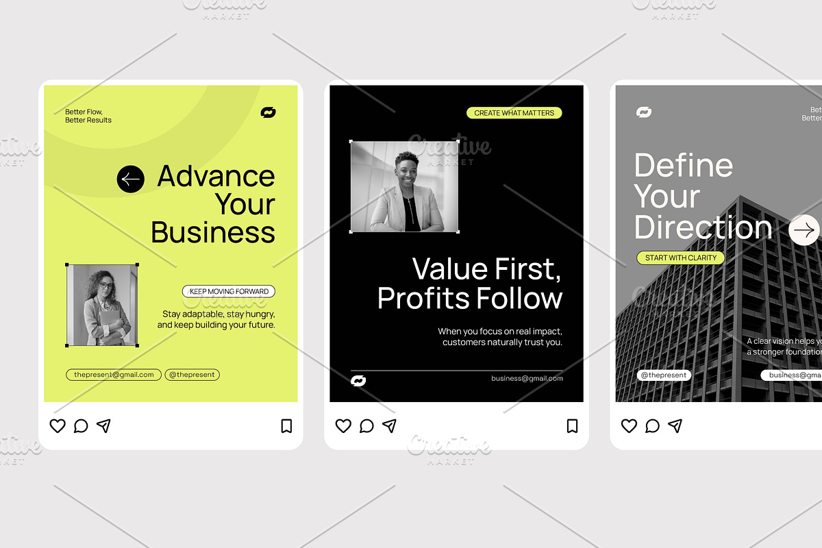 Modern Business Strategy - Instagram, a Social Media Template by Izdihaar_Studio (Photo 3 of 4)