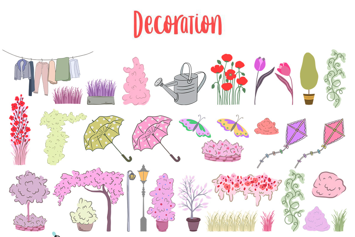 Seasonal Town Creator Bundle -60%OFF, a Decorative Illustration by Alina Sh (Photo 17 of 22)