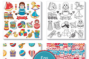 Children's toy. Baby. Seamless, a Pattern Graphic by Zoya Miller (Thumbnail 4 of 7)