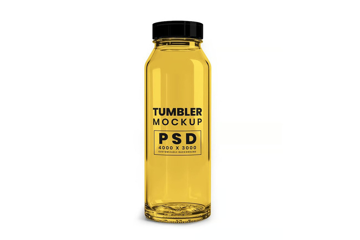 Tumbler Bottle Mockup Template, a Household Mockup by DesignRushMarket (Photo 5 of 5)