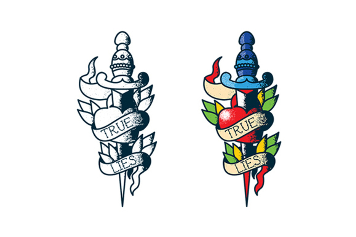 6 Dagger Tattoos, an Illustration by PaperBat (Photo 4 of 5)