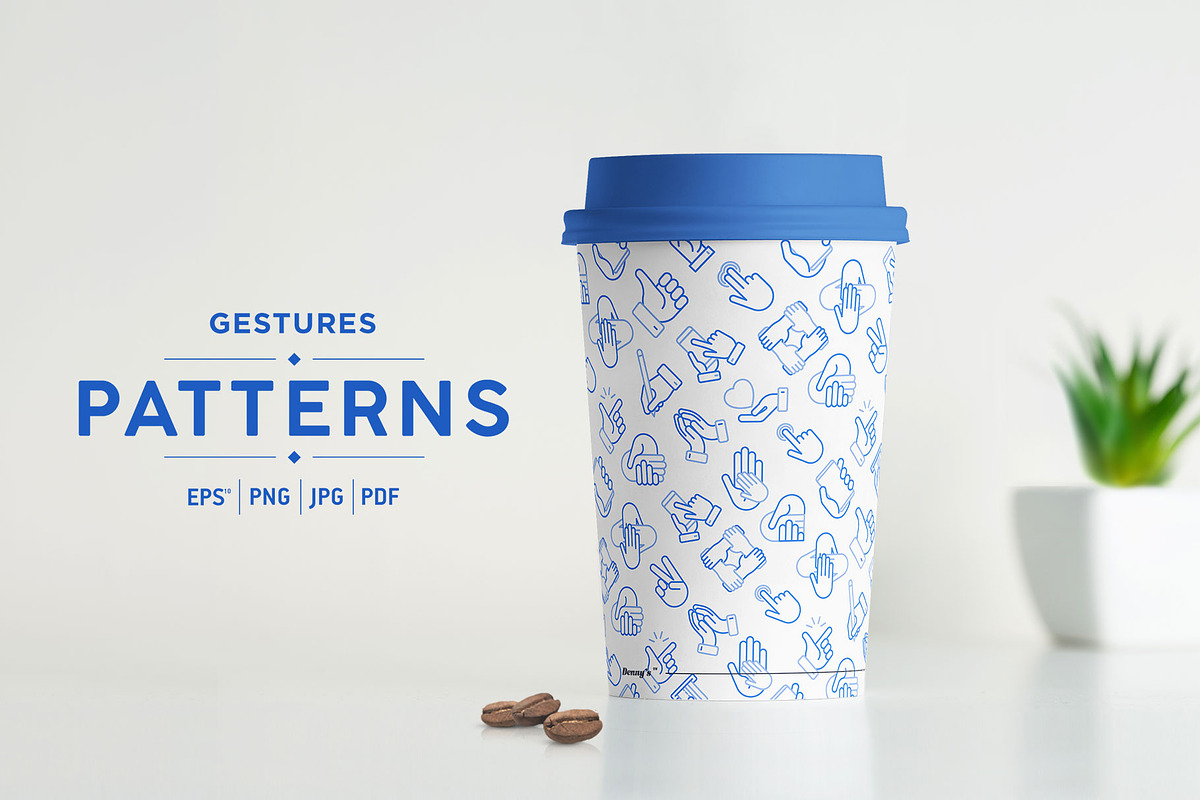 Gestures Patterns Collection, a Pattern Graphic by Alex Blogoodf (Photo 7 of 8)