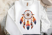 Dreamcatcher Watercolor Boho Clipart, an Illustration by DreamCafeArt (Thumbnail 5 of 5)