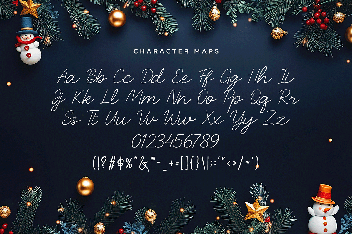 Berry Christmas–Modern ChristmasFont, a Handwritten Font by overlaytemplates (Photo 5 of 7)