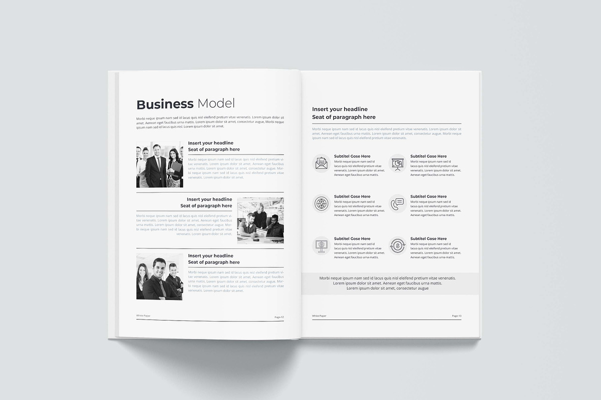 White Paper | MS Word & Canva, a Brochure Template by obayes (Photo 13 of 18)