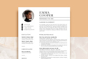 Professional resume template, a Resume Template by VictoriousVita (Thumbnail 1 of 8)