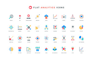 Data analysis ai machine icons, an Object Illustration by Lemberg Vector