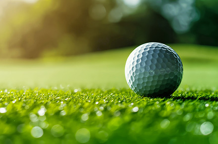 Closeup of golf ball and golf course, a Sports & Recreation Photo by MistyDay