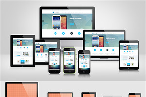 Responsive Screen Mockups