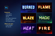 Fire Text Effects, a Layer Style Add-On by Andrew Skoch Design (Thumbnail 9 of 9)