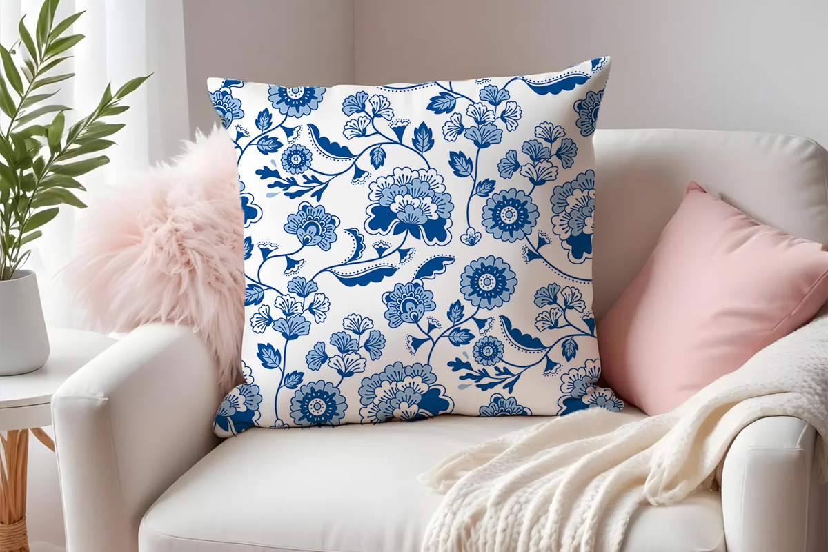 Blue & White Floral Pattern Bundle, a Pattern Graphic by LemonDesign (Photo 13 of 13)